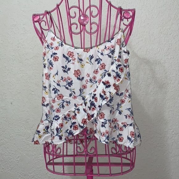 White floral print crop top - Picture 6 of 16